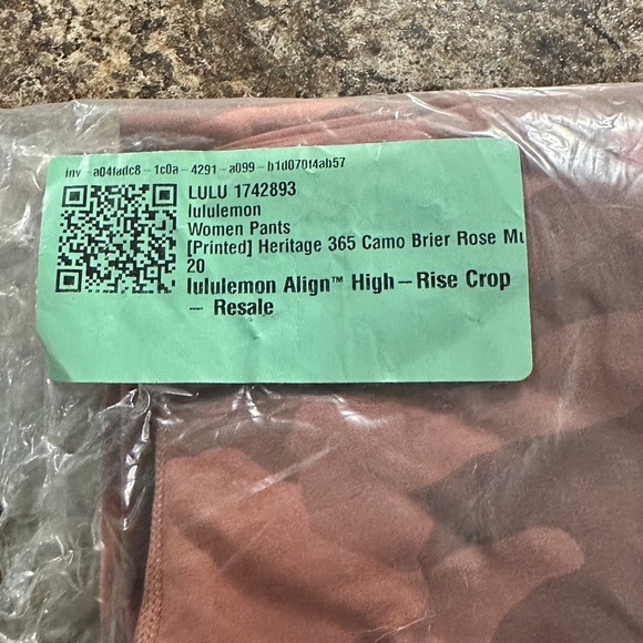 Lululemon Align Hi Rise Wide Leg Pants Tan Brown Plus Size 20 New! - Picture 9 of 9